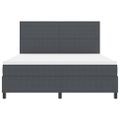 vidaXL LED box s pružinami Tmavo šedá a biela 180 x 200 cm