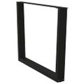 vidaXL Nohy k jedálenskému stolu v tvare V, 3 ks, čierne, 100 x (72-73,3) cm, oceľ