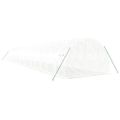 vidaXL Fóliovník s oceľovým rámom biely 54 m² 18x3x2 m