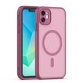 Mag Matt case for iPhone 11 maroon camera protection