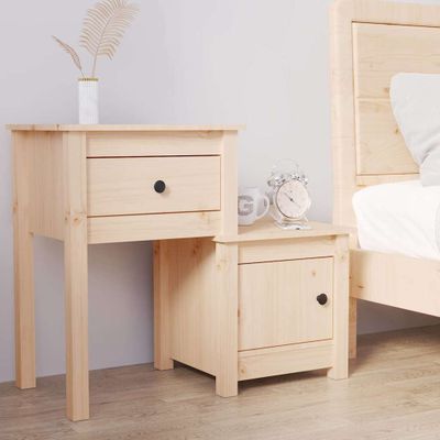 vidaXL Nočný stolík 79,5x38x65,5 cm masívne borovicové drevo