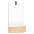 vidaXL Nástenné zrkadlo z masívneho borovicového dreva 23x39,5 cm