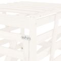 vidaXL Úložný box na odpadkový kôš, biely 84x90x128,5 cm, borovica