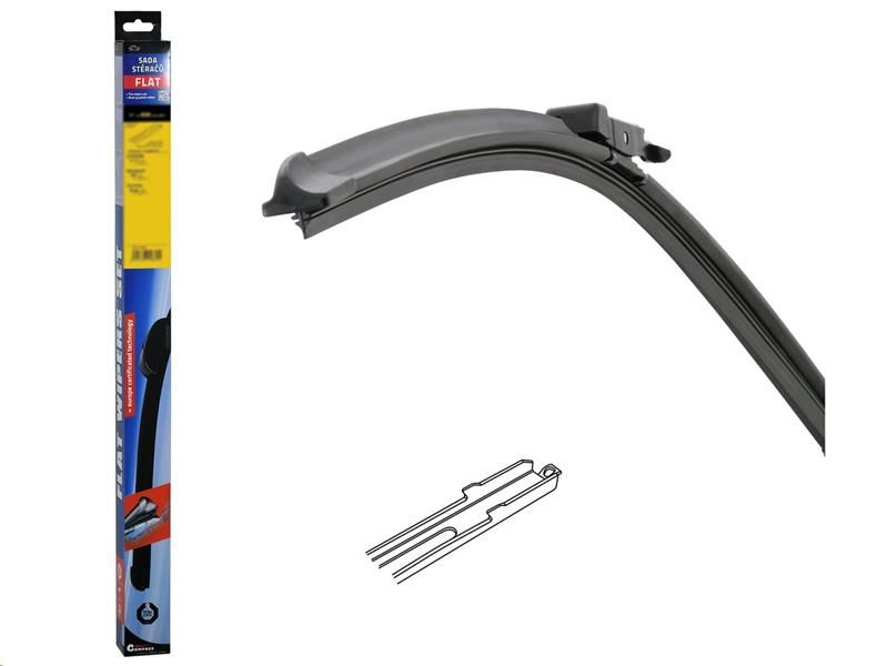 Stierač FLAT SET (SLOT) 660mm