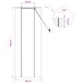 vidaXL Roleta Prírodná 40 x 160 cm Bambus