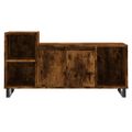 vidaXL TV skrinka dymový dub 100x35x55 cm spracované drevo