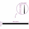 vidaXL Kefkové tesnenia na dvere s montážou na skrutky 12 ks 100 cm