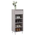 vidaXL Botník sivý dub sonoma 40x36x105 cm spracované drevo