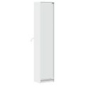 vidaXL Vysoká skrinka s LED biela 41,5x32,5x200 cm kompozitné drevo