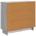 vidaXL Servírovacia skriňa Sivá sonoma 89 x 34,5 x 80 cm
