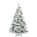vidaXL Umelý vianočný stromček s 300 LED-i Biela 180 cm PE a PVC