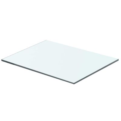 vidaXL Poličkový panel z priehľadného skla, 40x25 cm
