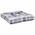 vidaXL Podložka na paletový nábytok sivé kocky 58x58x10 cm látka