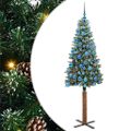 vidaXL Úzky vianočný stromček Zelená 180 cm