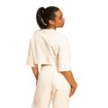 Dámske tričko Cropped Serenity Ivory - BeastPink, veľkosť L, veľkosť oblečenia L