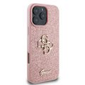 Puzdro Guess pre iPhone 16 Pro 6,3" GUHCP16LHG4SGP Fixed Glitter Big 4G ružové