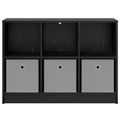 vidaXL Servírovacia skriňa Čierny dub 88,5 x 27,5 x 63,5 cm