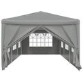 vidaXL Párty stan 900 x 300 x 255 cm Svetlosivá PE a oceľ