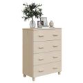 vidaXL Komoda HAMAR, medovo hnedá 79x40x103,5 cm, borovicový masív