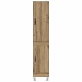 vidaXL Highboard Remeselný dub 34,5 x 34 x 90 cm Kompozitné drevo