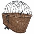 vidaXL Kôš na zadný nosič bicykla s krytom 55x31x36 cm, prírodná vŕba