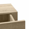 vidaXL Zásuvkové police nástenné 2 ks dubové 40x23,5x10 cm MDF