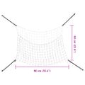 vidaXL Obdĺžniková sieťka na seno 2ks biela 90x60 cm PP