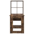 vidaXL Stôl Dymová dub Kompozitné drevo 122 x 67 x 145 cm