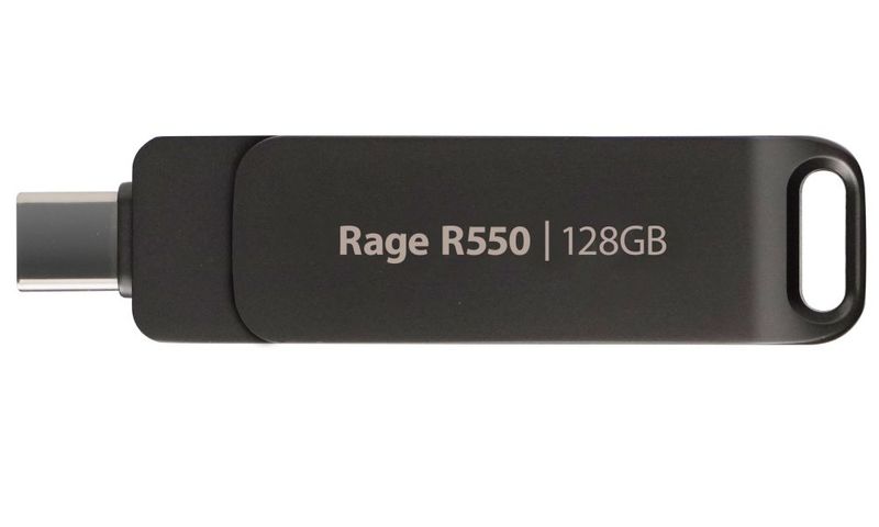 PATRIOT RAGE R550 128GB / USB Typ-A + USB Typ-C / USB 3.2 Gen 1 / šedá