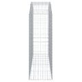 vidaXL Oblúkový gabionový kôš 200x50x140/160 cm pozinkované železo