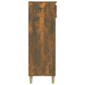 vidaXL Botník dymový dub 40x36x105 cm spracované drevo