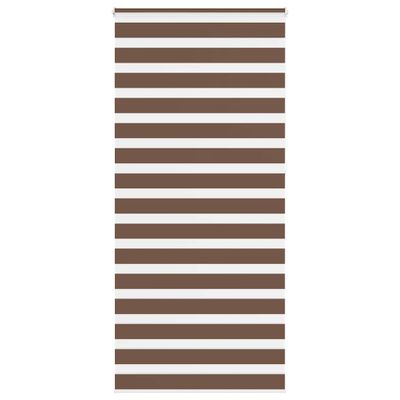 vidaXL Zebra roleta hnedá 100x230 cm šírka látky 95,9 cm polyester