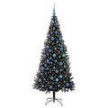 vidaXL Vianočný stromček Čierna 180 cm PVC