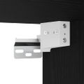 vidaXL Highboard Čierny dub 69,5 x 34 x 180 cm Kompozitné drevo
