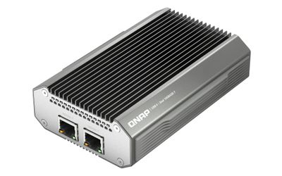 QNAP QNA-UC10G2T - adaptér USB-C 4 (podpora Thunderbolt 3 a 4) na 2x 10GbE NBASE-T (pasívne chladenie)