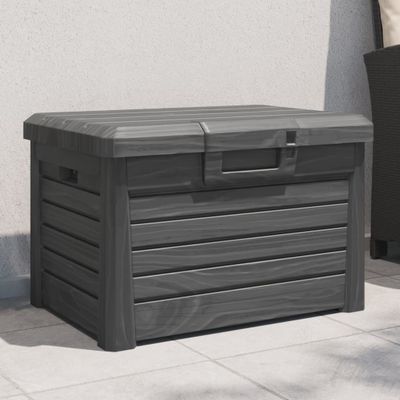 vidaXL Vonkajší box na vankúše antracit 73x50,5x46,5 cm polypropylén