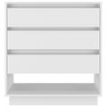 vidaXL Komoda vysoký lesk biela 70x41x75 cm spracované drevo