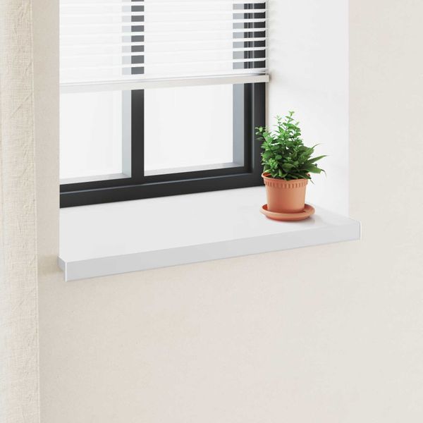 vidaXL Parapetné dosky Biela 80 x 50 x 4,5 cm PVC