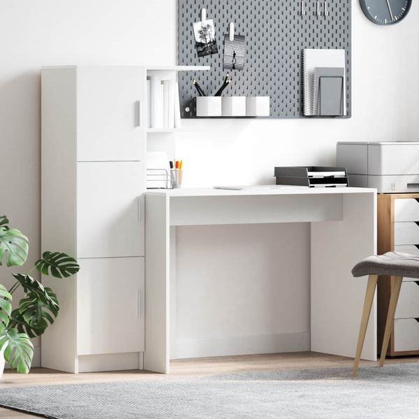 vidaXL Stôl 2 pcs Biela