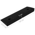vidaXL Nájazdy na obrubník 2 ks 50x17,5x5 cm guma
