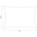 vidaXL Poťah na podložku 6 ks HOUTEN Hnedá 50 x 75 cm manšestr