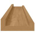 vidaXL Stenná polica Nástenná montáž 2 ks Hnedá 60 x 9 x 3 cm