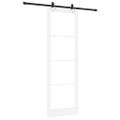 vidaXL Posuvné dvere ORKDAL 78 x 232 cm Biela a čierna