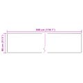 vidaXL Behúň MARSA Béžová 80 x 300 cm Polyester a PVC
