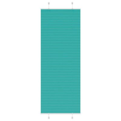 vidaXL Plisovaná roleta petrolejovo zelená 70x200 cm šírka látky 69,4 cm polyester