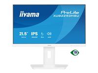 iiyama ProLite XUB2293HSU-W7 - LED monitor - 22" (21.5" zobraziteľný) - 1920 x 1080 Full HD (1080p) @ 100 Hz - IPS - 250 cd/m² - 1000:1 - 1 ms - HDMI, DisplayPort - reproduktory - biela, matná
