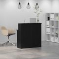 vidaXL Recepčný stôl Čierny 100x50x103,5 cm kompozitné drevo