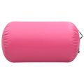vidaXL Nafukovací gymnastický valec s pumpou 100x60 cm PVC ružový