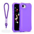 Puzdro Safepop s popruhom pre iPhone 16e / 17e fialové