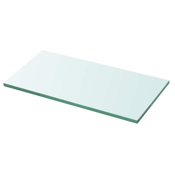 vidaXL Poličkový panel z priehľadného skla, 30x12 cm